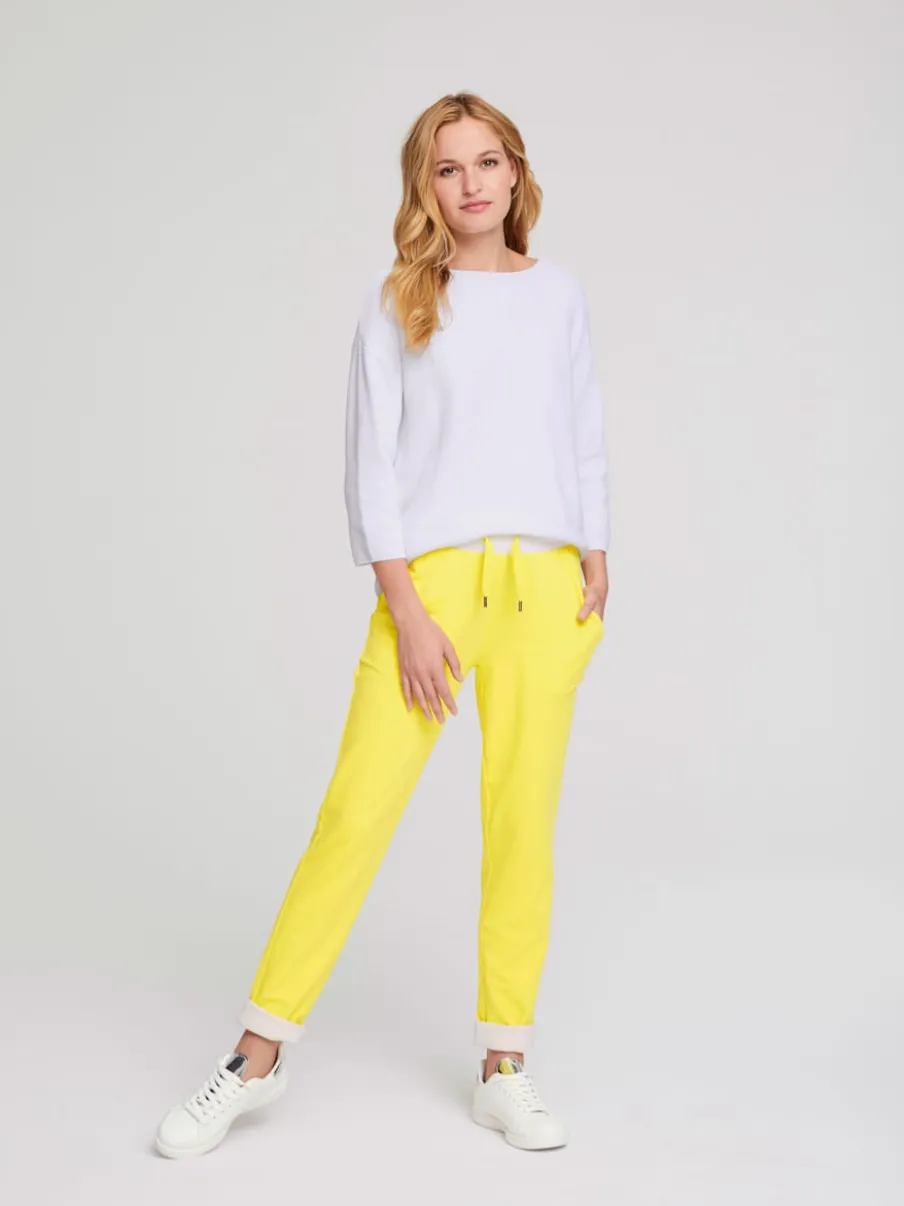 Pull ample en tricot original avec manches trois quart
