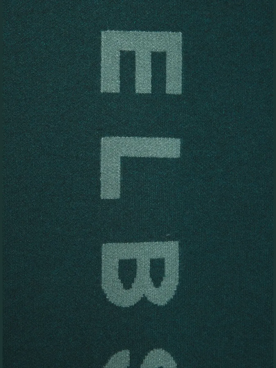 Pull à capuche en tricot avec logo brodé doux