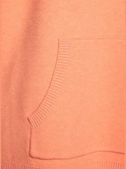 Pull à capuche en tricot avec logo brodé doux