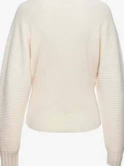 Pull chauve-souris encolure en u décontractée