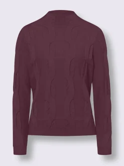 Pull col montant avec motif torsadé en viscose douce et chaude