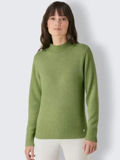 Pull à col montant en mélange laine et cachemire