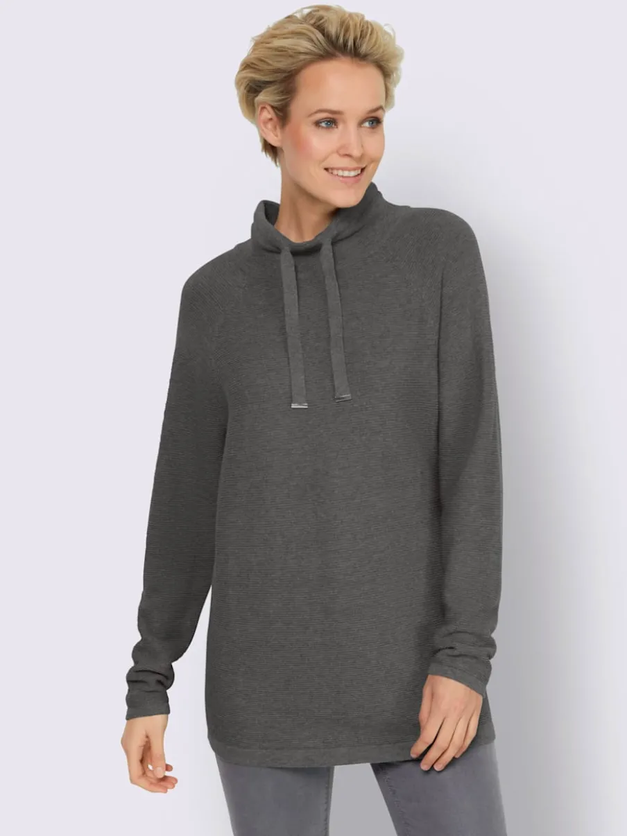 Pull à col montant et manches longues en tricot
