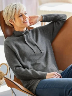 Pull à col montant et manches longues en tricot
