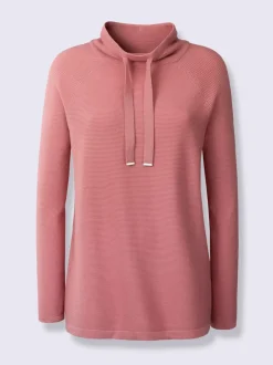 Pull à col montant et manches longues en tricot