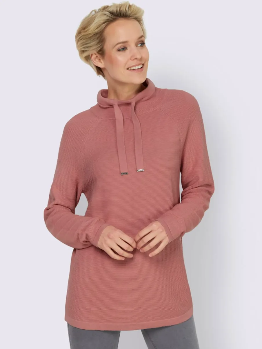 Pull à col montant et manches longues en tricot