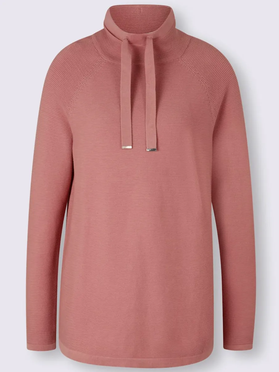 Pull à col montant et manches longues en tricot