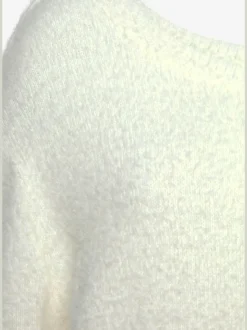 Pull à col rond avec mancherons en tricot doux et moelleux