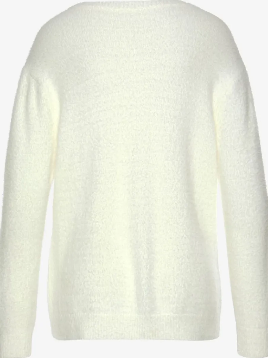 Pull à col rond avec mancherons en tricot doux et moelleux