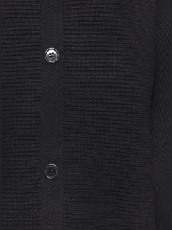 Pull col rond avec manches chauve-souris et ourlet droit en tricot côtelé