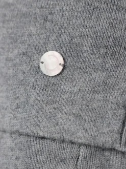 Pull col roulé en mélange mérinos et cachemire côtelé