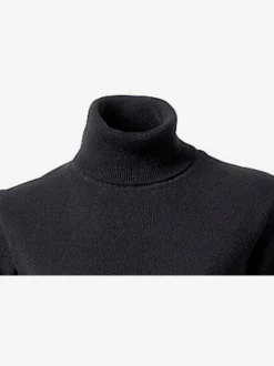 Pull à col roulé en pur cachemire à manches longues