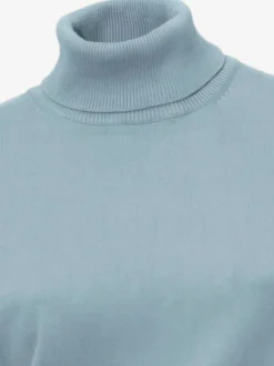 Pull à col roulé en tricot doux manches longues