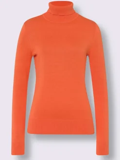 Pull à col roulé en tricot doux manches longues