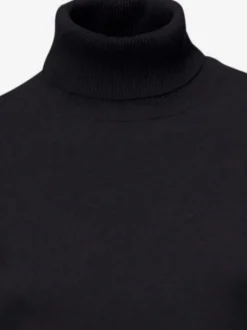 Pull à col roulé en tricot doux manches longues