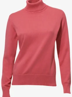 Pull à col roulé en tricot doux manches longues