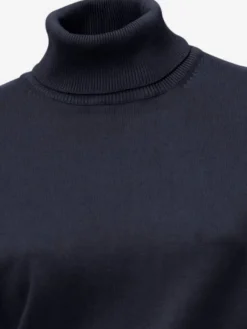 Pull à col roulé en tricot doux manches longues