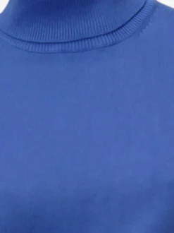 Pull à col roulé en tricot doux manches longues