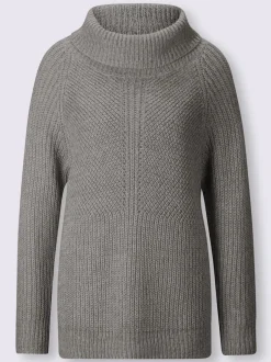 Pull à col roulé manches longues en maille moderne