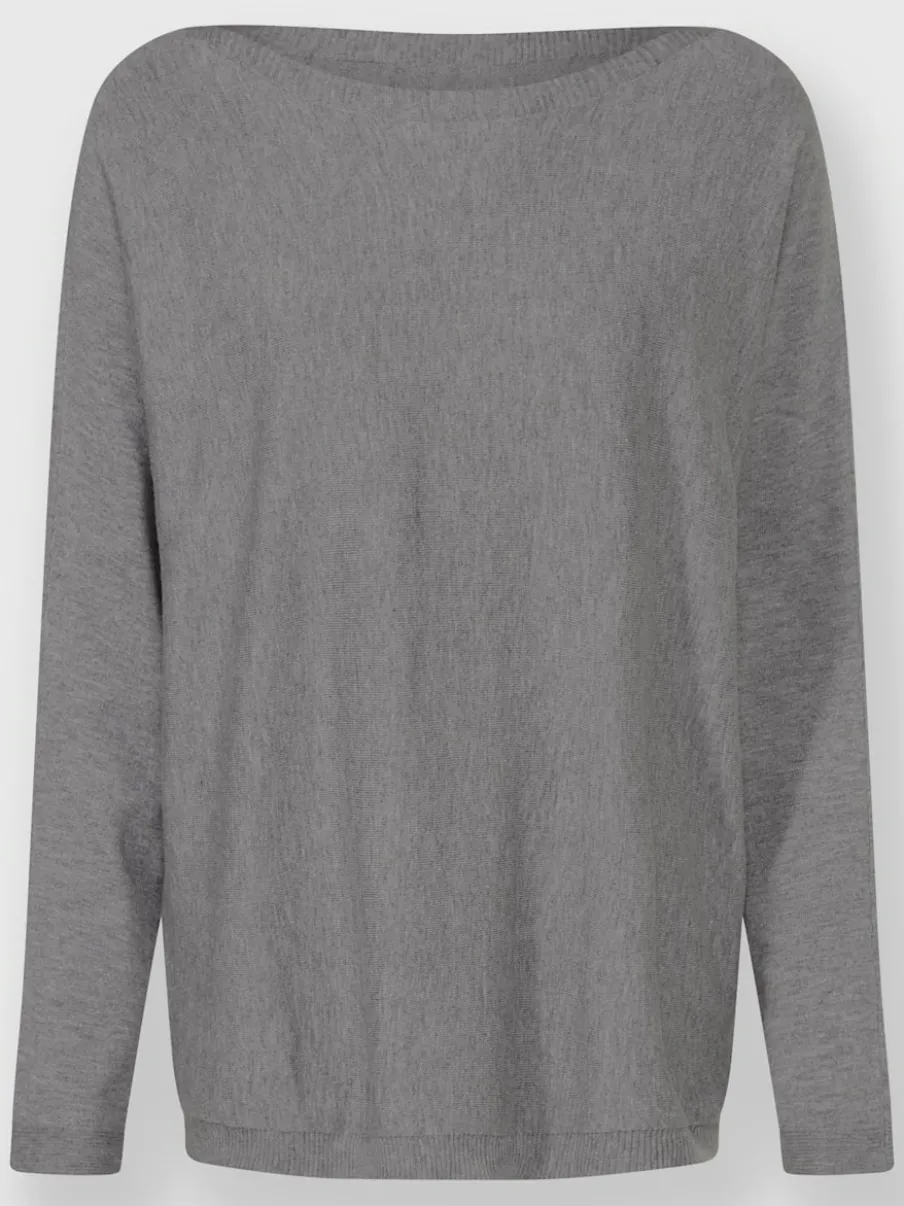 Pull décontracté à encolure ronde et manches longues