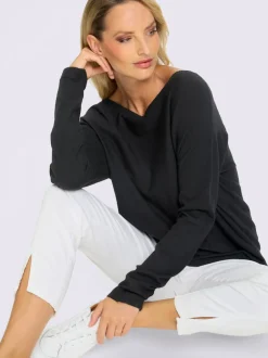 Pull décontracté à encolure ronde et manches longues
