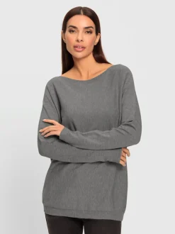 Pull décontracté à encolure ronde et manches longues