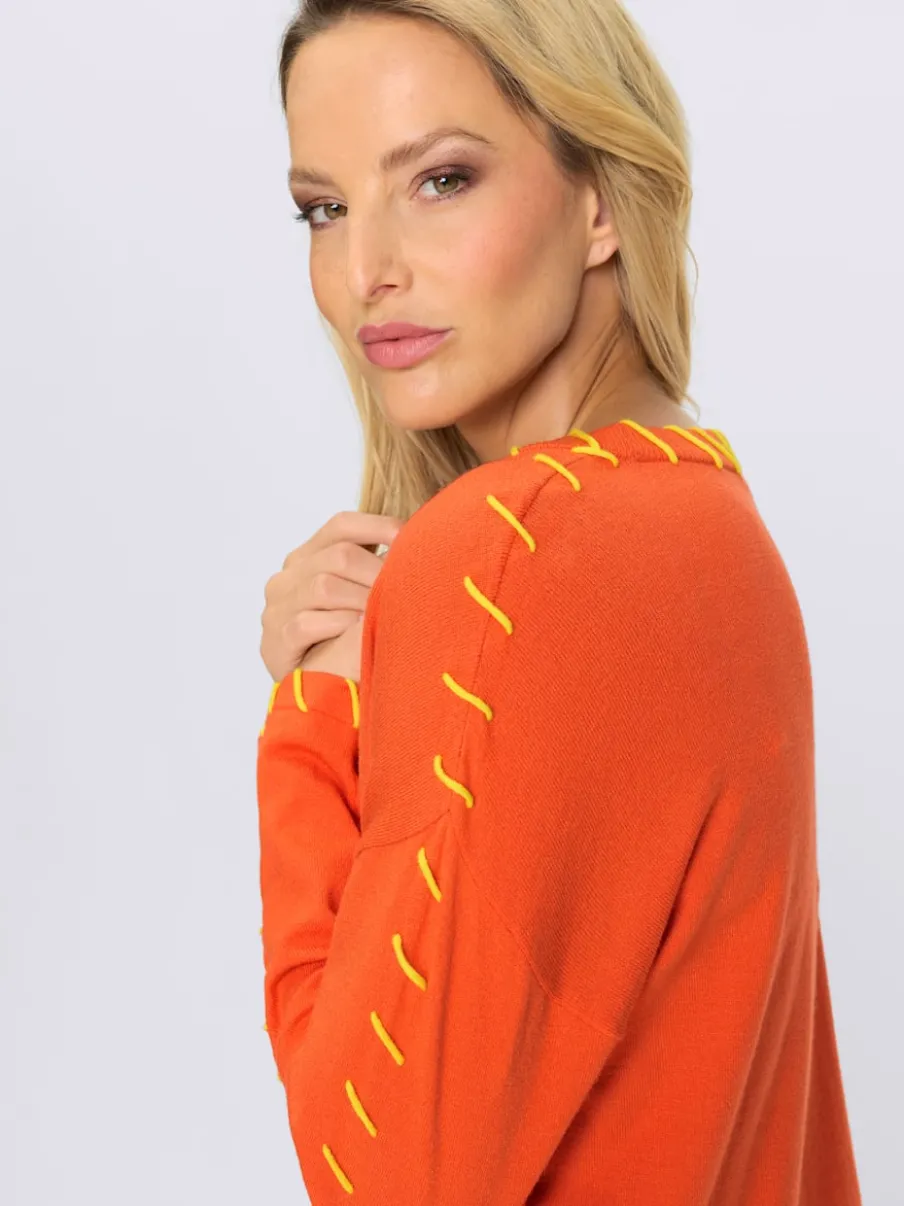 Pull décontracté à encolure ronde et manches longues