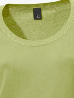 Pull décontracté en tricot fin à encolure ronde