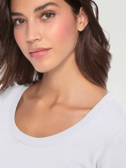 Pull décontracté en tricot fin à encolure ronde