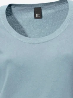 Pull décontracté en tricot fin à encolure ronde