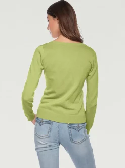 Pull décontracté en tricot fin à encolure ronde