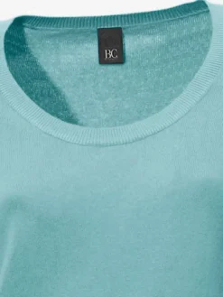 Pull décontracté en tricot fin à encolure ronde