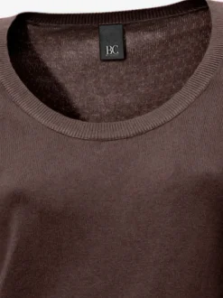 Pull décontracté en tricot fin à encolure ronde