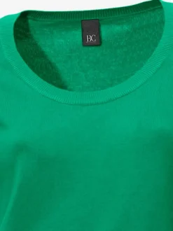 Pull décontracté en tricot fin à encolure ronde