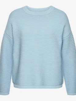 Pull doux en tricot côtelé