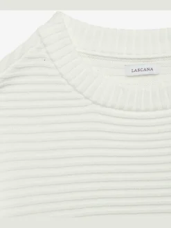 Pull doux en tricot côtelé
