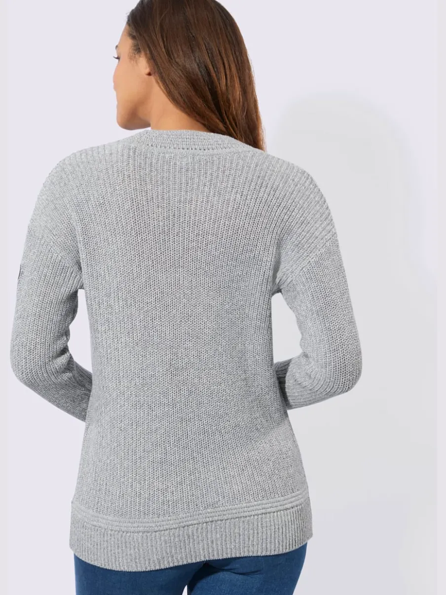 Pull à encolure en v 50% coton