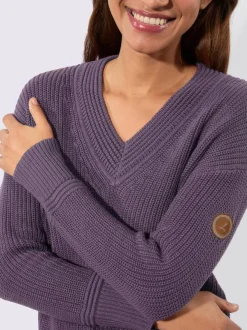 Pull à encolure en v 50% coton