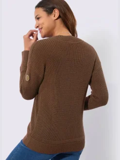 Pull à encolure en v 50% coton