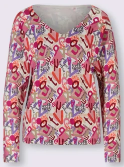 Pull à encolure en v viscose