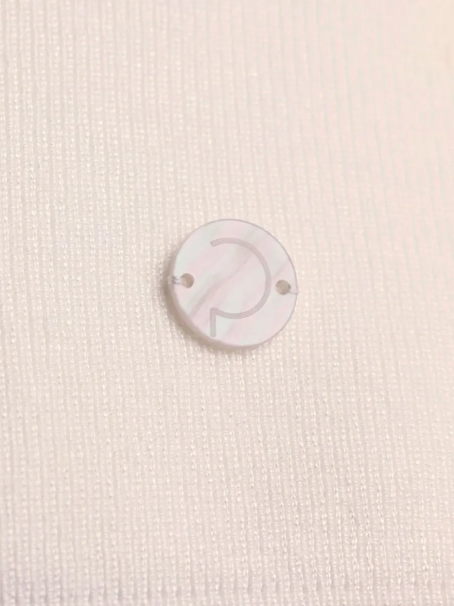 Pull encolure ronde en lyocell et viscose avec dentelle florale aux manches