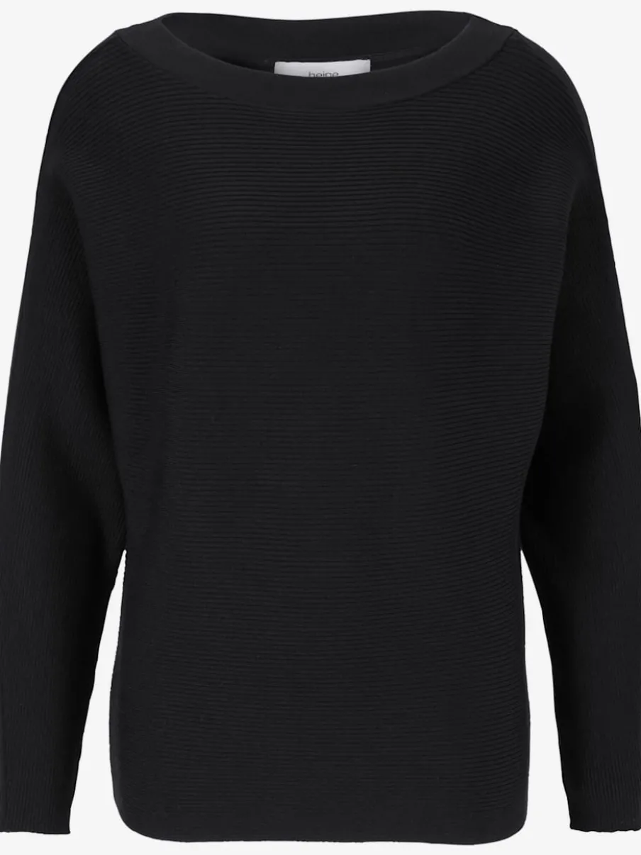 Pull à encolure ronde manches longues à entretien facile