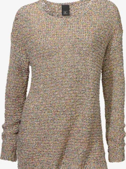 Pull encolure ronde style décontracté en maille agréable