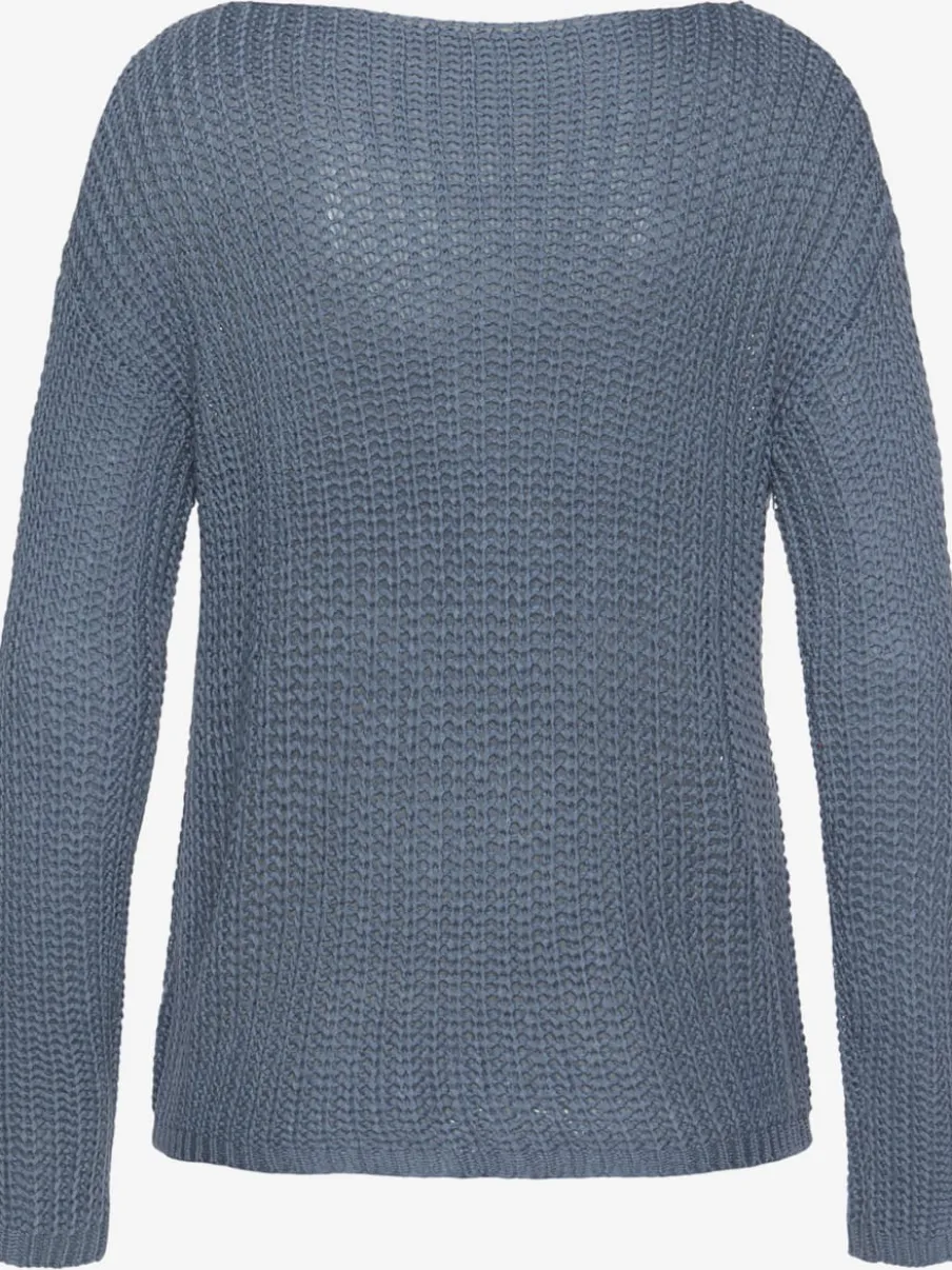 Pull en tricot ample avec col rond et manches longues
