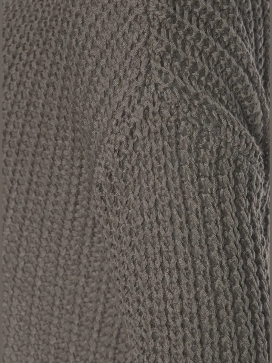 Pull en tricot ample avec col rond et manches longues