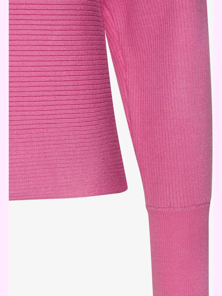 Pull en tricot ample à manches longues avec ourlet droit