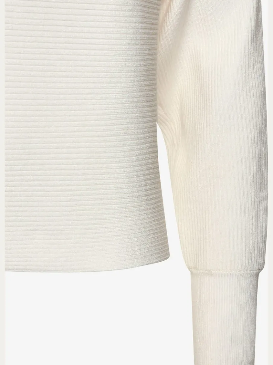Pull en tricot ample à manches longues avec ourlet droit
