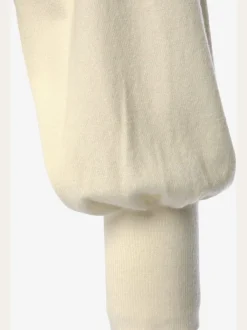 Pull en tricot avec col montant à larges manches et bords-côtes