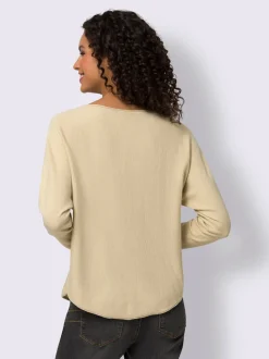 Pull en tricot avec col U et manches longues à imprimé animal