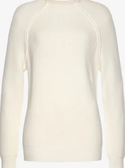 Pull en tricot à col montant avec pinces en cœur aux coudes